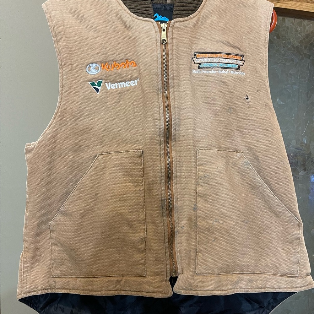 Kubota Vermeer Brown Workwear Quilted Vest
